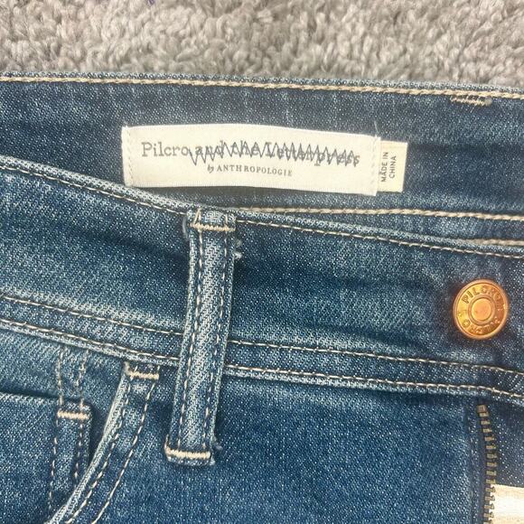 Anthropologie by Pilcro Size 28 Slim Boyfriend Inseam 29.5 inches distressed - Picture 5 of 7